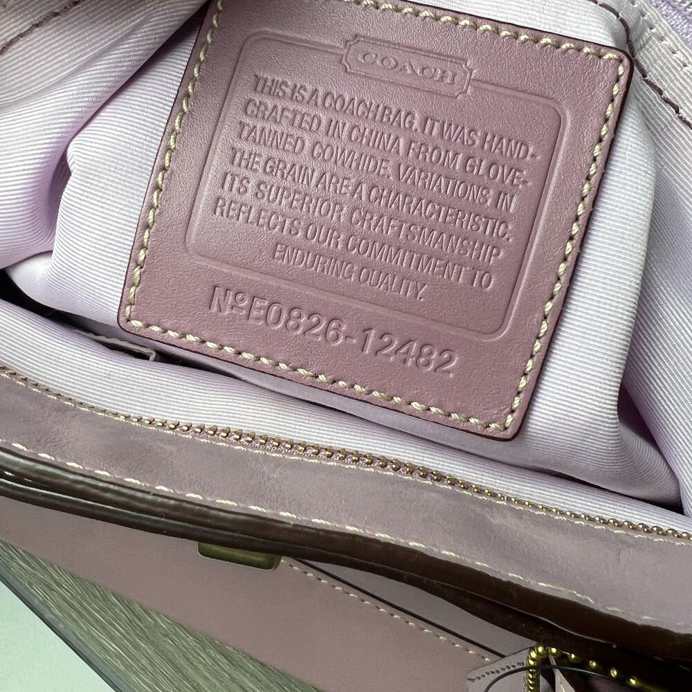 Vintage Y2k Coach Madeline Lilac Handbag Shoulder Bag 2482 - Picture 6 of 6